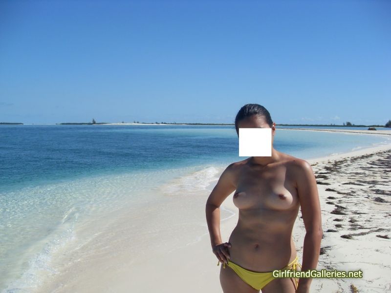 My wife at the beach part II