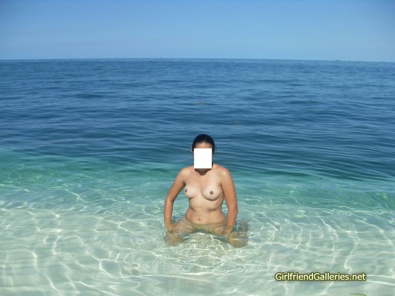 My wife at the beach part II