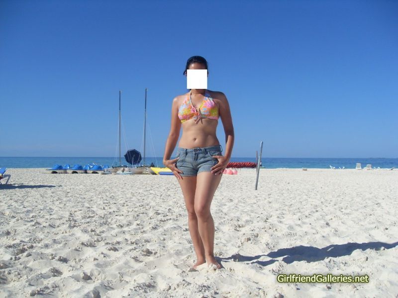 My wife at the beach part II