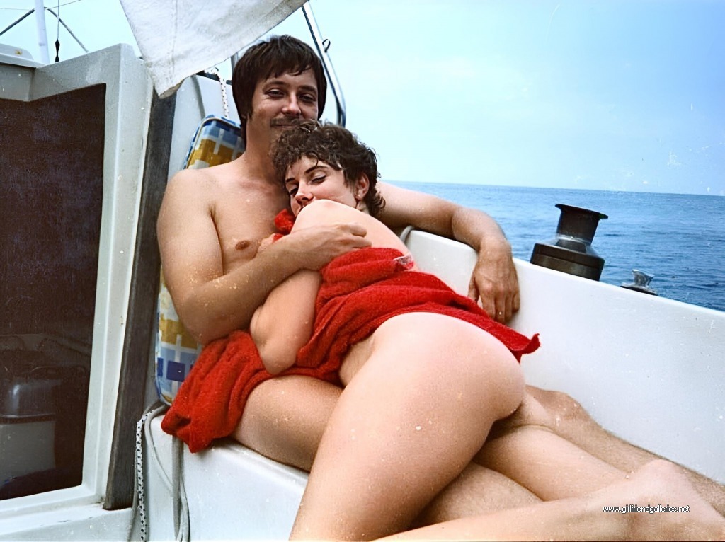 On a small boat.