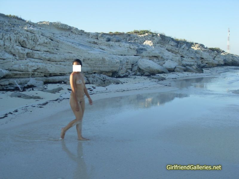 my wife at the beach part I