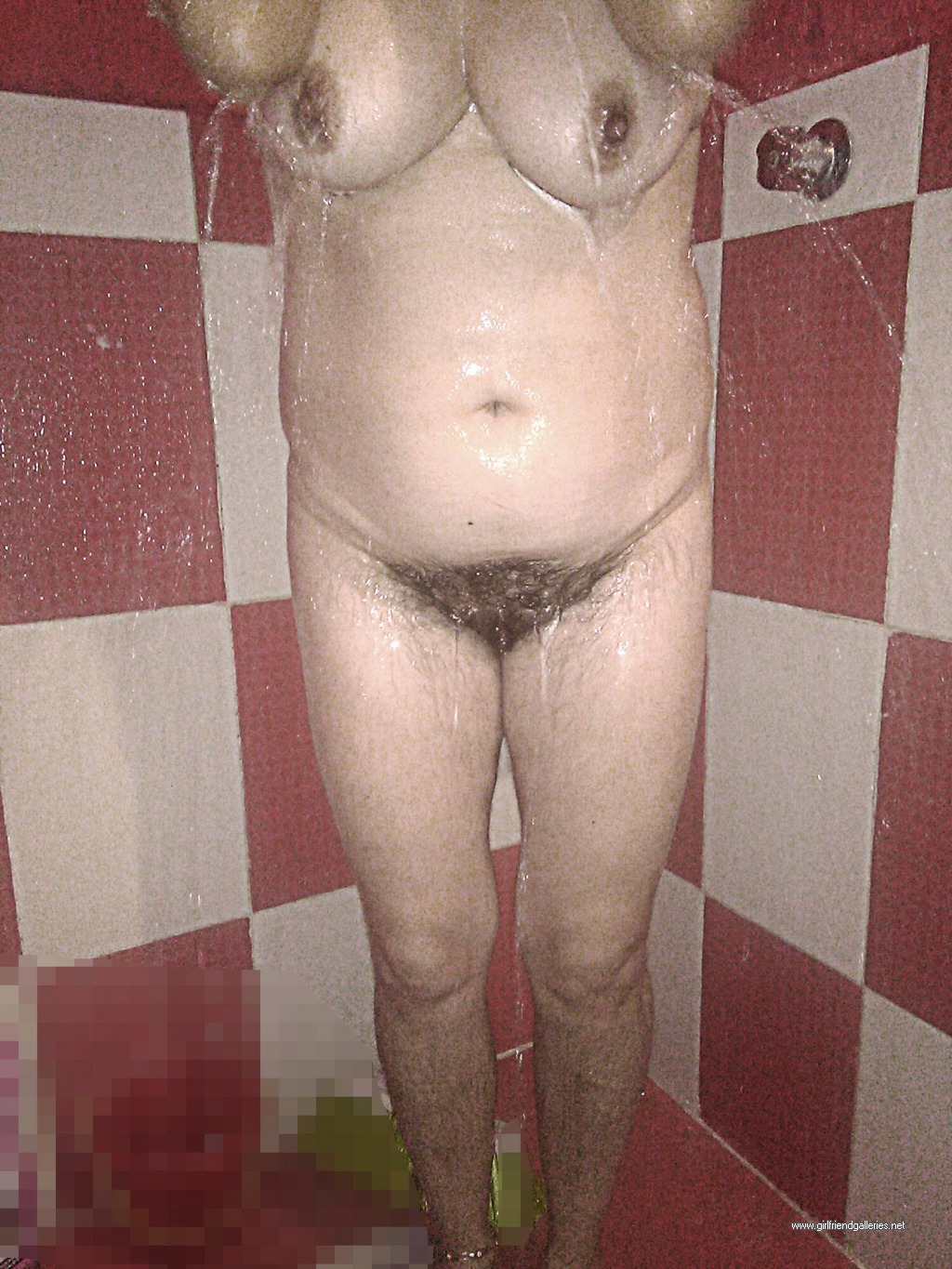 my hairy wife bathing