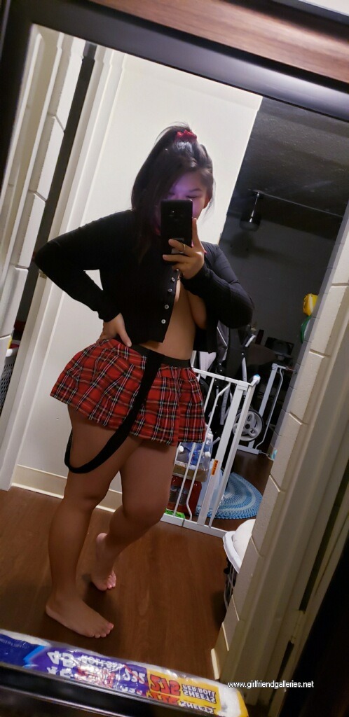 Throat goat has a schoolgirl fetish