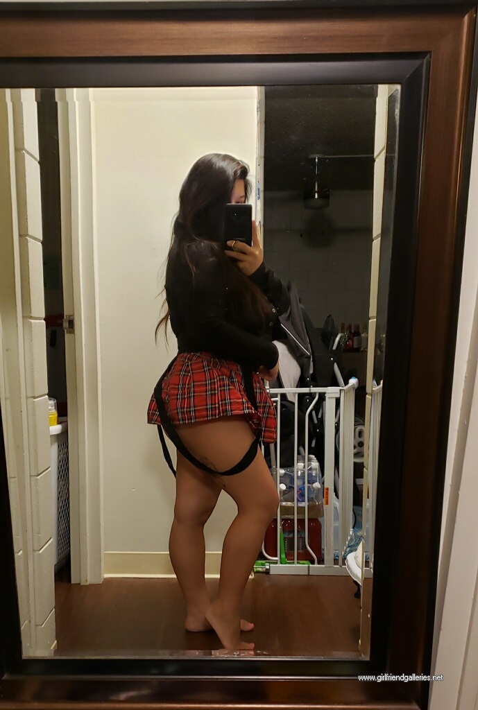 Throat goat has a schoolgirl fetish