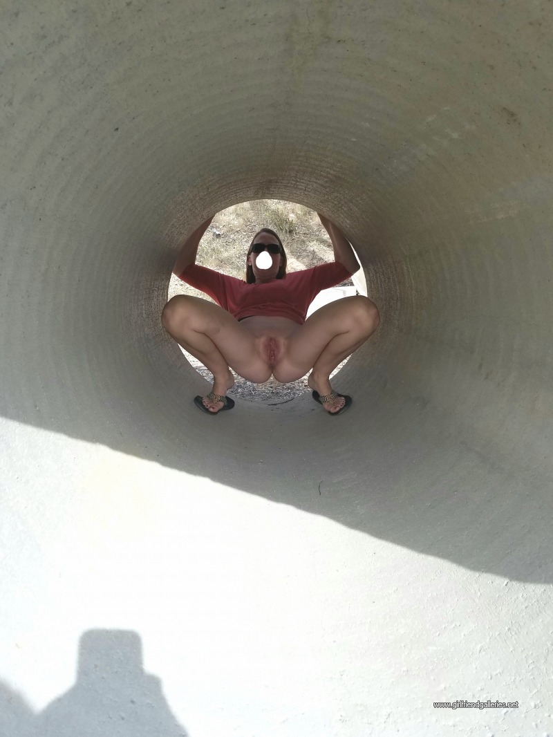 Wife naked outdoors