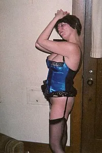Blue bustier