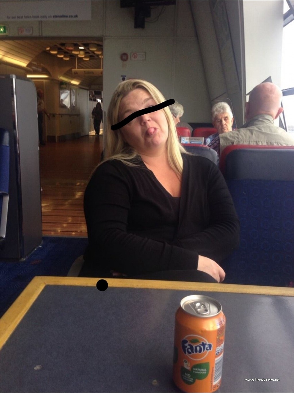 The Wife sticks out her tonge thinking she’s cheeky but I show