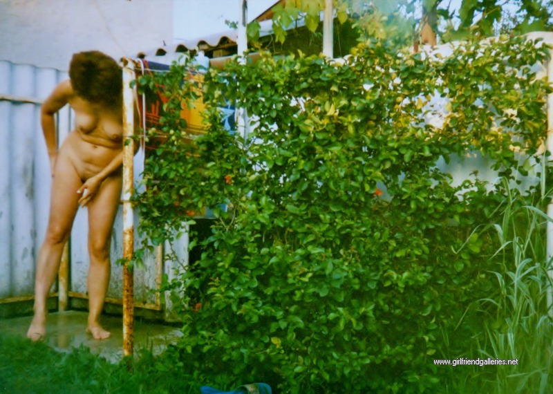 Wife in garden