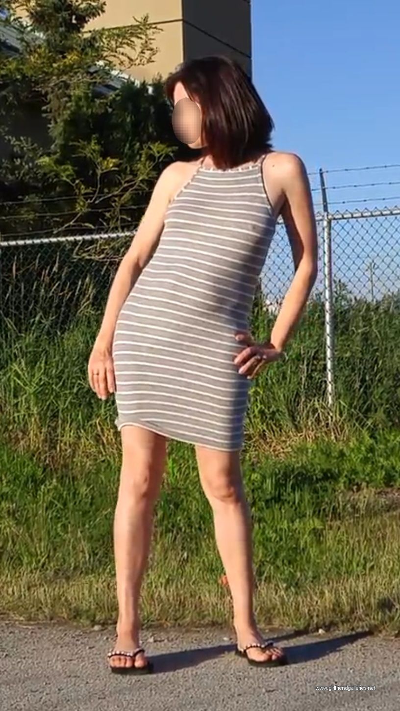 Nude in public!