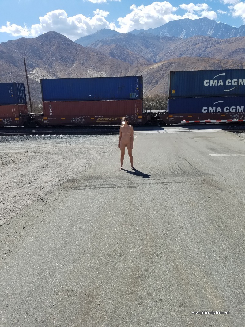 RR crossing naked wife